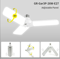 IP44 3 panneaux LED élèvent une ampoule à spectre complet pour une utilisation en intérieur avec une émission blanche rouge bleue pour la floraison et la croissance des plantes