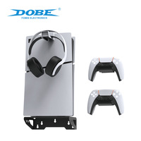 Nouveau support mural universel de support de rangement d'usine pour console mince PS5 et support de casque de manette TP5-3502