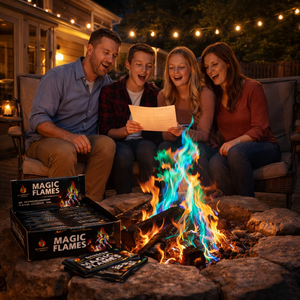 Poudres de flamme colorées Magic Fire pour le camping, les feux de camp, la création d'ambiance en cas de survie en plein air, colorant pour les flammes - Product Image 3