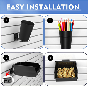 Ganchos Negros para Panel de Lamas JH-Mech, 22 Piezas, Resistentes a la Corrosión, Móviles, Accesorios Metálicos para Panel de Lamas - Product Image 2