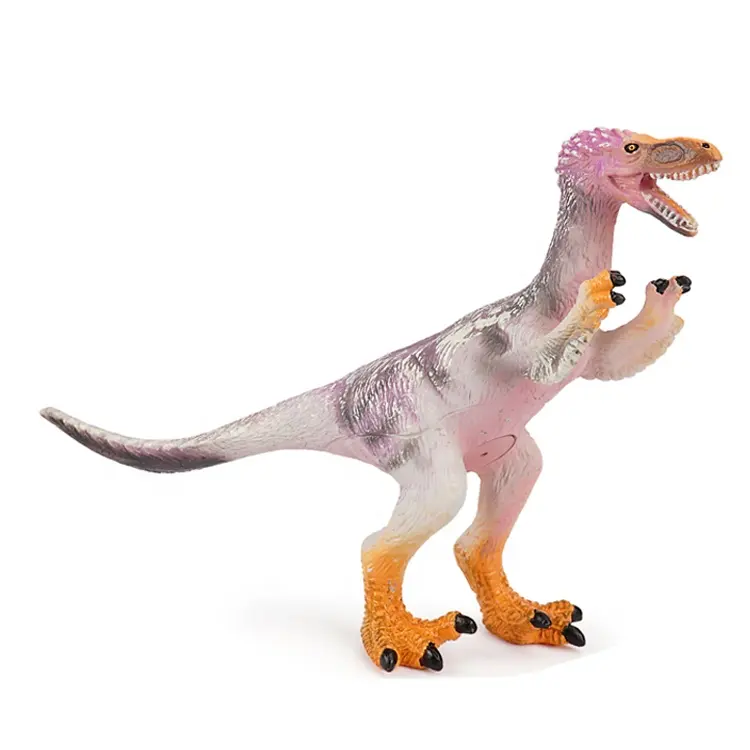 ประเทศจีนผู้ผลิตอุปทานไดโนเสาร์โลก Deinonychus รุ่นไวนิลผ้าฝ้ายบรรจุของเล่น