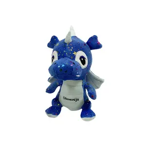 Customized toy star printing dragon plush Stuffed animal doll Ljubljana Dinosaur cute blue soft Dragon