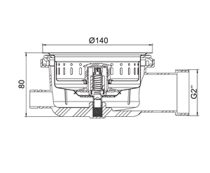Scarico per Lavello Orizzontale a Doppio Strato Personalizzabile, Scarico da <span class=keywords><strong>Cucina</strong></span> in Plastica-Acciaio con Troppopieno, Supporto OEM - Product Image 2