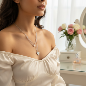 Tending elegante angelo farfalla oro argento moda ciondoli collane di lusso carino ragazza vendita calda prodotto all'ingrosso - Product Image 3