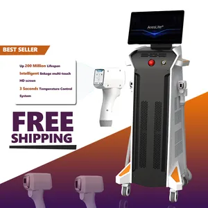 Diode Laser 808Nm Perangkat IPL 2 Menangani 3 Panjang Gelombang Diodo Laser 755 808 1064 Mesin Penghilang Rambut untuk Penjualan