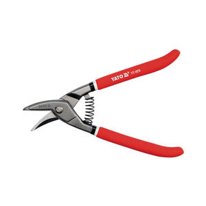Cizallas para Tiras de Acero Yiertuo de 180 mm, Forma de Codo, Cuchillas Industriales para Cortar Acero Inoxidable, Mango Rojo YT-1930 - Product Image 3