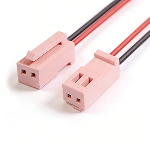 Cable Eléctrico de Iluminación con Conector de 2.5 mm de Espaciado, Color <span class=keywords><strong>Rosa</strong></span>, con Bloqueo, para Micrófono, Altavoz y Otros Dispositivos - Product Image 1