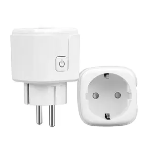 Tuya EU Plug Zigbee or WIFI 16/20A adapter, Smart Socket With Power Monitor, Voice Control with Alexa Google Home Alice