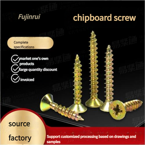 Chất lượng cao M4 * 35 mét Vàng kẽm mạ MDF vít Carbon thép ván gỗ vít ANSI sản xuất cao cấp ván vít - Product Image 2