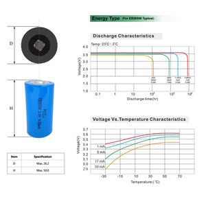 一次リチウム電池Er26500 Er26500m 3.6V 8500mahバッテリー - Product Image 6