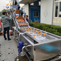 Kartoffelwasch- und Schälmaschine aus Lebensmittelqualität Edelstahl, Blasenreinigungsmaschine für Kartoffelverarbeitungslinien
