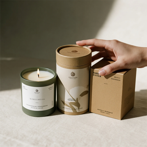 Biểu Tượng Tùy Chỉnh Nhãn Hiệu Riêng Mực Đậu Nành In Thơm Nến Jar Quà Tặng Đám Cưới Bao Bì Kính Thiên Văn Giấy Cứng Nhắc Hộp Với Chèn - Product Image 4