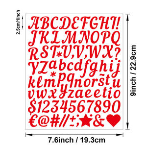 Pegatinas personalizadas de letras manuscritas de 1 pulgada, hoja de pegatinas de corte de beso del alfabeto inglés - Product Image 6