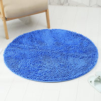 Tapis shaggy en chenille sur mesure pour salon, fabriqué à la machine, écologique, haute absorption d'eau, base antidérapante en PVC, tapis de chaise
