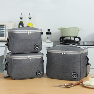Bolsa térmica cuadrada para almuerzo, con aislamiento de aluminio grueso, de gran capacidad, para oficina, estudiantes y picnic. - Product Image 1