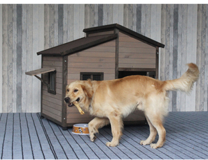Çelik çerçeve kapı ile nefes alabilen pencere ile büyük açık köpek kulübesi ve ev yağmur geçirmez - Product Image 6