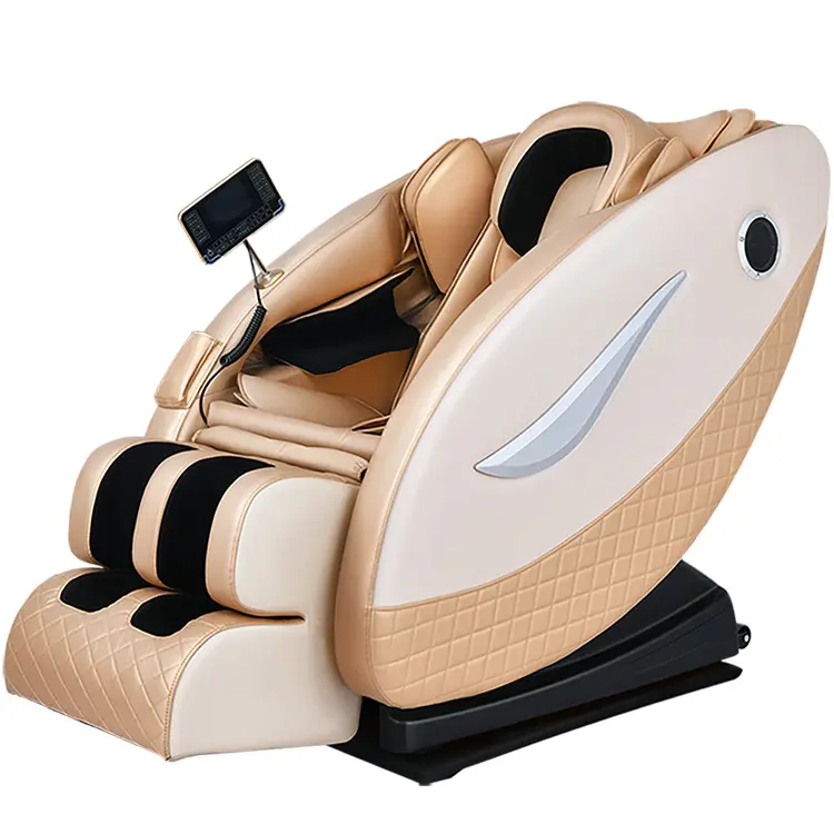 2021 Electronic zero gravity 4d full body office massage chair with music and visible massage function