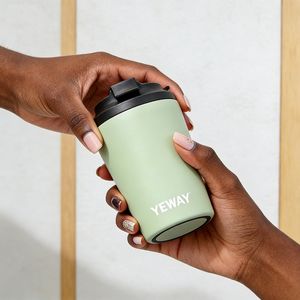 Vasos Térmicos de Acero Inoxidable de Doble Pared con Aislamiento al Vacío de 12 oz, a Prueba de Fugas, con Tapa Abatible, para Oficina, Viajes y Actividades al Aire Libre - Product Image 1