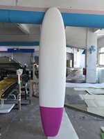Vente en gros de planches courtes Planches de surf personnalisées Planche de surf souple IXPE rose pour l'école
