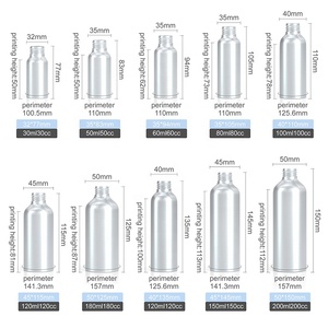 批发化妆品金属喷雾瓶30毫升50毫升100毫升120毫升250毫升铝细雾香水铝喷雾瓶 - Product Image 3