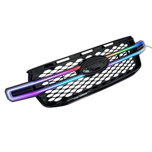 ฝาครอบกระจังหน้ากันชนสีดำเงาพร้อมไฟ LED สำหรับ <span class=keywords><strong>Ford</strong></span> <span class=keywords><strong>Ranger</strong></span> T9 Wildtrack อุปกรณ์เสริมกระจังหน้า<span class=keywords><strong>2022</strong></span> - Product Image 2