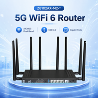 Modem Nirkabel 802.11AX AX3000 Gigabit Multi Kartu SIM Router Wifi LTE 4G 5G Dengan Kartu SIM