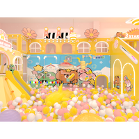 Aoleao Parque Infantil Interior Comercial Personalizado con Piscina de Pelotas y Trampolín, Certificado CE TUV