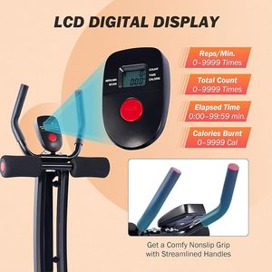 복근 운동 기구 홈짐 코어 근력 트레이닝 장비 복근 크런치 코스터 4단계 강도 디지털 디스플레이 접이식 코어 트레이너 - Product Image 4