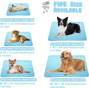 Alfombra Refrescante para Perros, Lavable, con Diseño Moderno, de Seda, Activada por Presión, Enfriable, para <span class=keywords><strong>el</strong></span> Verano - Product Image 6