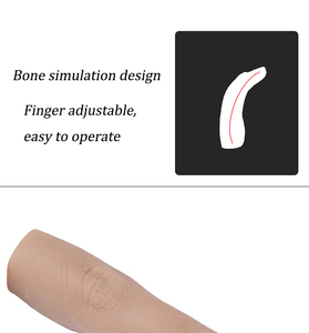 <span class=keywords><strong>Uñas</strong></span> de práctica de la formación de silicona <span class=keywords><strong>realista</strong></span> manicura <span class=keywords><strong>mano</strong></span> falsa - Product Image 3