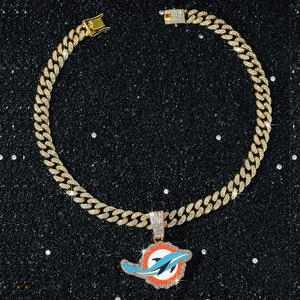 Nuevo Collar con Colgante de Delfín Personalizado Estilo Hiphop, Diseño de Dibujos Animados, Cadena para Hombre, Joyería de Moda al por Mayor - Product Image 4