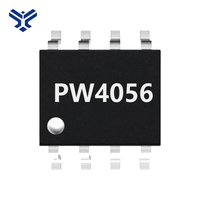 PW4056 1A Circuit intégré de chargeur linéaire pour batterie lithium monocellulaire 4.2V CC/CV SOP-8 SMD, puce de gestion d'alimentation USB, vente en gros en stock