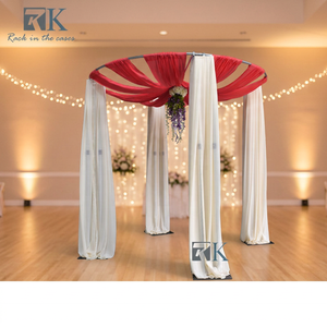 Round Pipe Drape <b>Stand</b> Aluminum Adjustable Uprights Wedding Pipe <b>Stand</b> - Product Image 2
