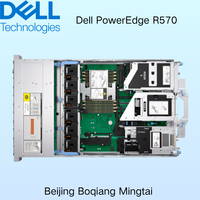 Vente en gros de serveurs rack DELL R570 2U avec processeur Intel Xeon 6 E-Core, 16 emplacements DDR5 DIMM, prise en charge des GPU, en stock, personnalisation possible