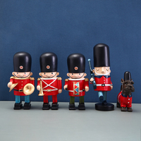 Figurines en résine mignonnes de la Garde royale britannique, ensemble de décorations de bureau pour le salon