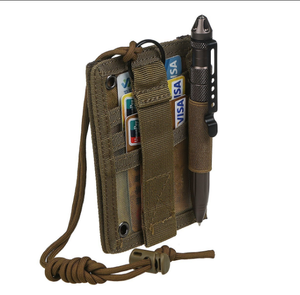 Black Tactical ID Card Holder Hook & Loop Patch Badge Holder <b>Key</b> Ring and Credit Card Organizer Adjustable Neck <b>Lanyard</b> <b>Key</b> Ring - Product Image 4