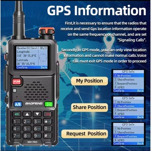 Baofeng 5RH PRO Talkie-walkie 10W GPS Communication extérieure Pleine bande AM FM - Product Image 4
