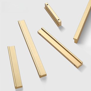 Gagang Pintu Minimalis U-Groove dari Aluminium Alloy untuk Apartemen, Hotel, Homestay, Mal, dan Supermarket - Product Image 1