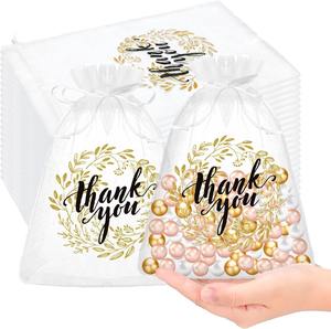 أكياس هدايا من الأورجانزا شكرًا لك بالجملة واضحة من من من من من من من من أجل المجوهرات والحلوى وحفلات المكياج وحفلات الزفاف - Product Image 1