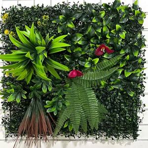 Premium Faux Greenery <b>Wall</b> <b>Panel</b> Realistic Artificial Plant <b>Wall</b> For Wedding Event Backdrop Decoration - Product Image 4