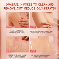 Gel Douche Exfoliant Éclaircissant aux Bulles de Fraise Nettoyage en Profondeur Produit Cosmétique Naturel Marque Privée