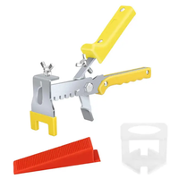 Système de nivellement de carreaux de conception moderne avec pince d'espacement supérieure Clip et coin pour niveler les carreaux Outils de nivellement des carreaux