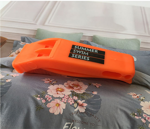 Haute décibel double tube en plastique clip de sauvetage maritime sifflet de sécurité - Product Image 6