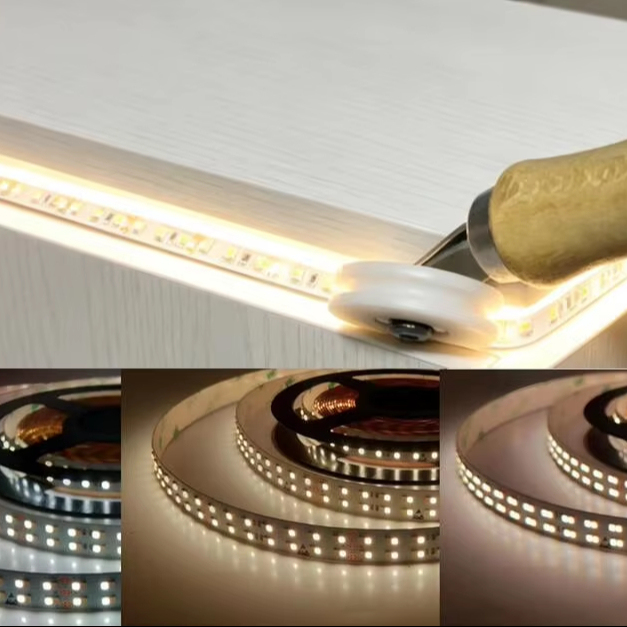 CRI90 CCT Dimmable 12V 24V SMD3528 Flexible Led Strip Lights Special 2835 CCT CRI95 2500K-6000K Adjustable House Furnishing