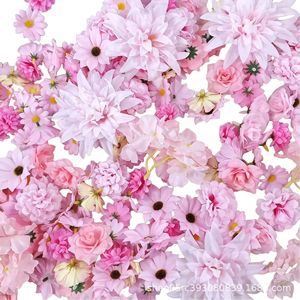 ดอกไม้ประดิษฐ์ชุดดอกกุหลาบสีชมพูผ้าไหม 50 ชิ้นงานแต่งงาน DIY อุปกรณ์เสริมฮันฟูกิ่งเดี่ยวลายนูนทำด้วยมือ - Product Image 5
