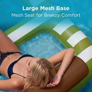Outdoor Summer Large <b>Inflatable</b> Pool Float Hammock for Adults Sun Bathing Tanning Mesh Raft Water Lounger Beach Lake Party - Product Image 3