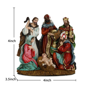Set di <span class=keywords><strong>presepe</strong></span> internazionale antico materiale resina classica collezione scena di natale - Product Image 6