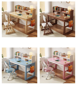 Height <strong>Adjustable</strong> Children <strong>Table</strong> and Chair Large Storage Children Study <strong>Desk</strong> Solid Wood Kids Study <strong>Table</strong> With Storage Drawer - Product Image 3