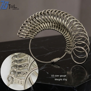 Aluminum Alloy <strong>Ring</strong> Gauges Sizer Meter Hand Loop Jewellery Measuring <strong>Ring</strong> <strong>Tool</strong> Size 0-13mm <strong>Measurement</strong> Finger Circumference - Product Image 3