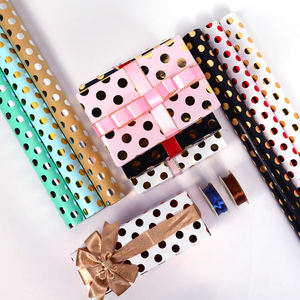 High Quality Wholesale 80g <b>Birthday</b> the Perfect Dot Kraft <b>Paper</b> Tissue 43*300cm Gift Luxury Custom Packaging <b>Wrapping</b> <b>Paper</b> Roll - Product Image 4